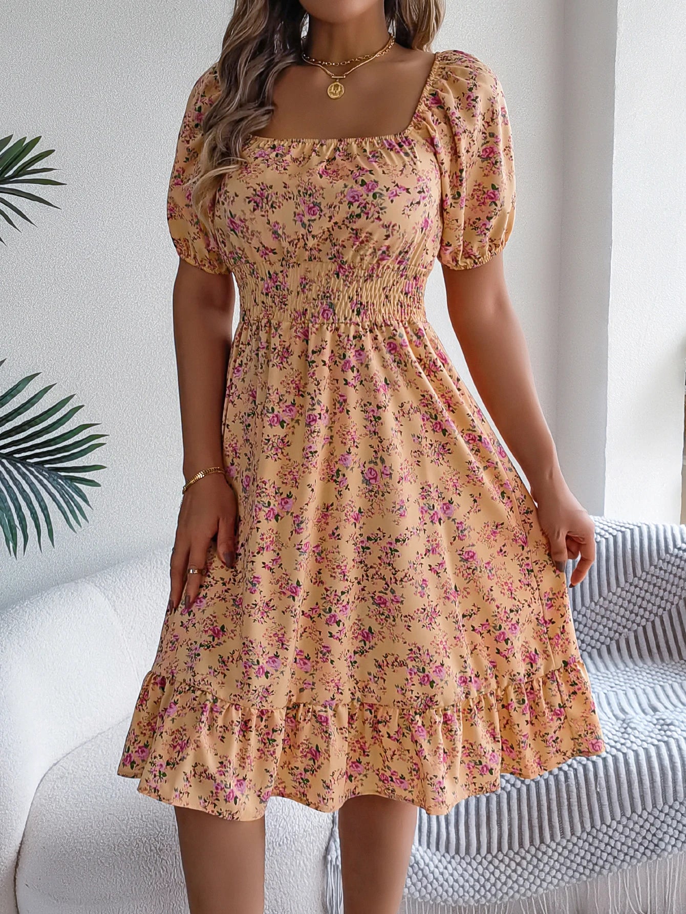 Sonette Ruffle Midi Dress