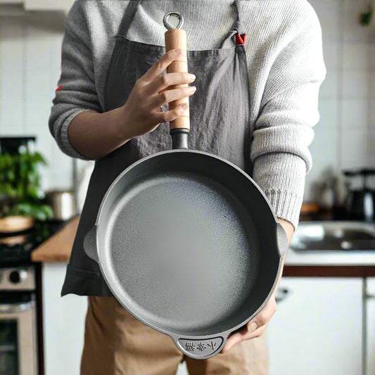 NomadiCast Granite Frying Pan