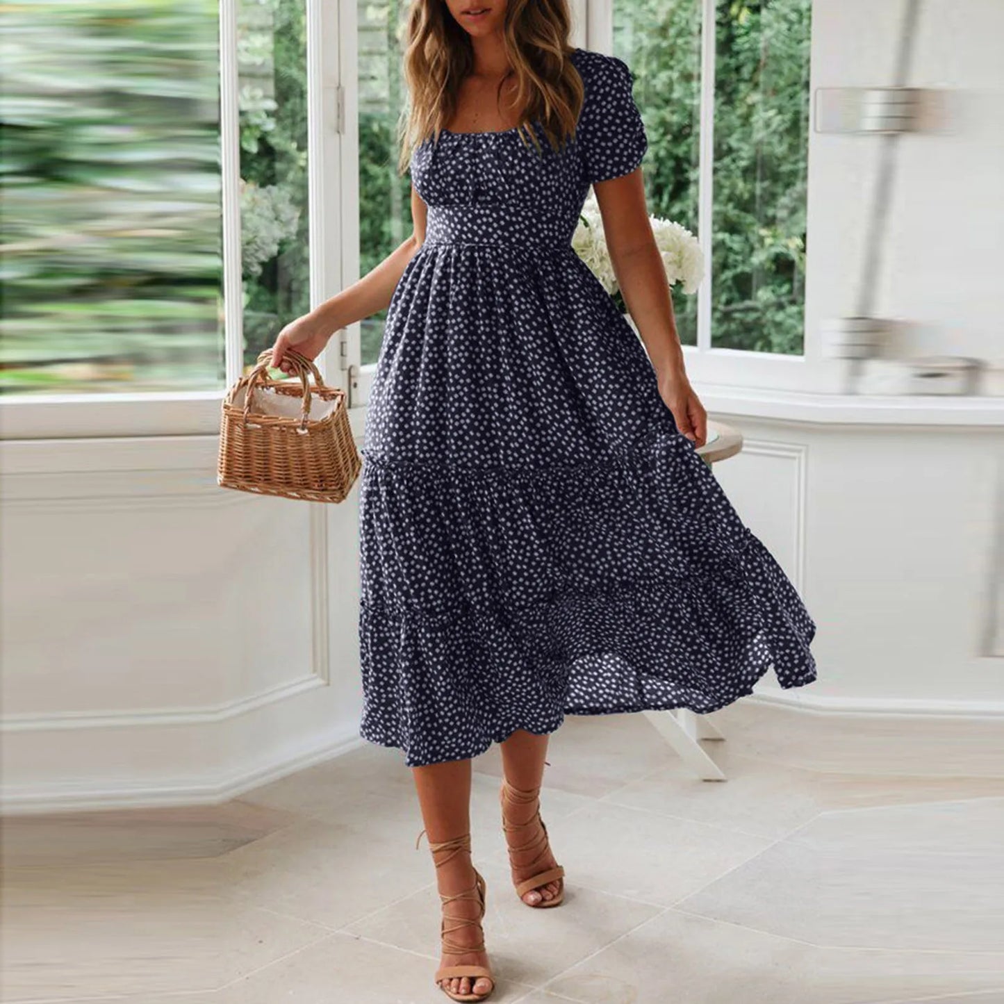 Marais Petal Midi Dress