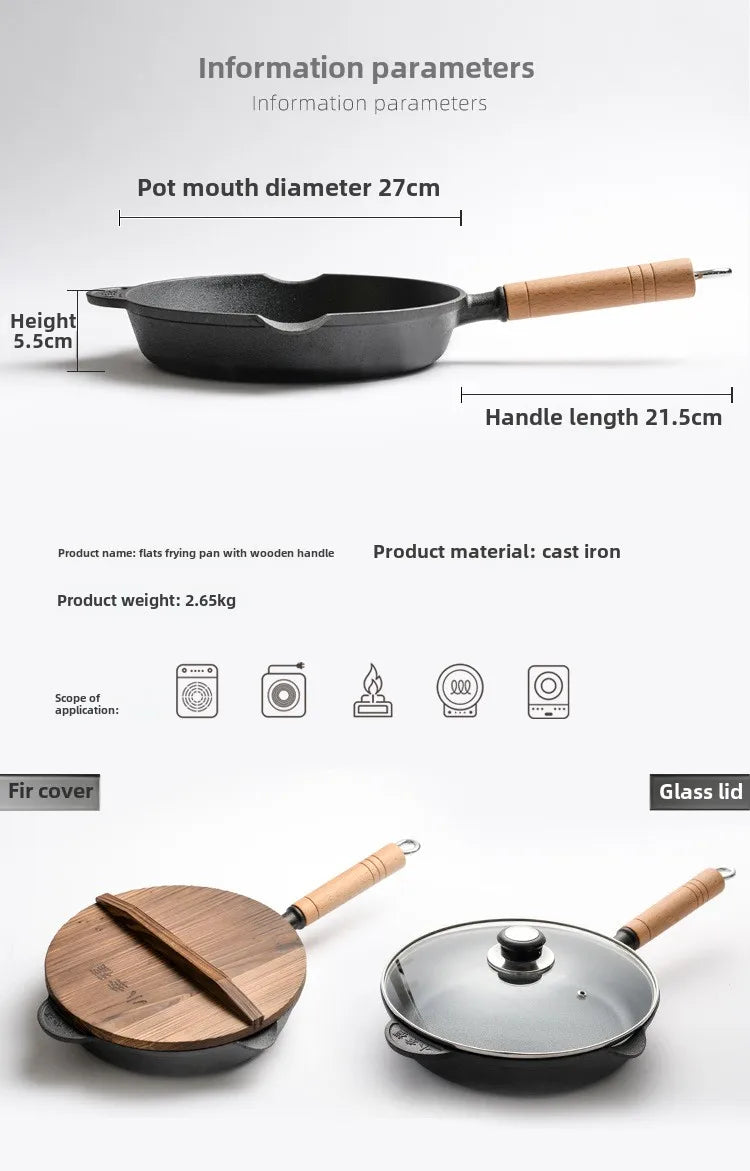 NomadiCast Granite Frying Pan