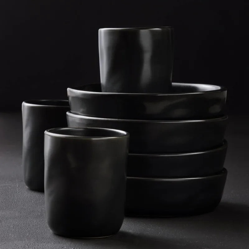 Coastal Stone Debossed Dinnerware Ensemble