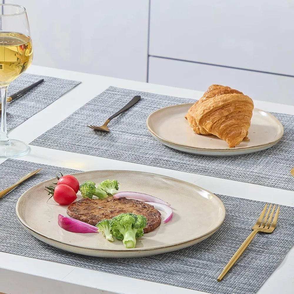 Ardela 12-Piece Glazed Ceramic Dining Set