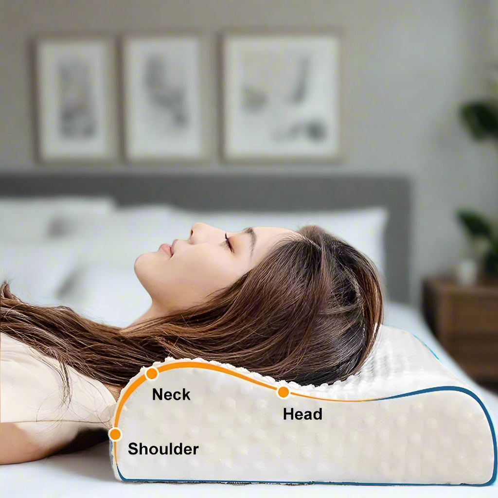 OpulNest Ergonomic Memory Foam Pillow
