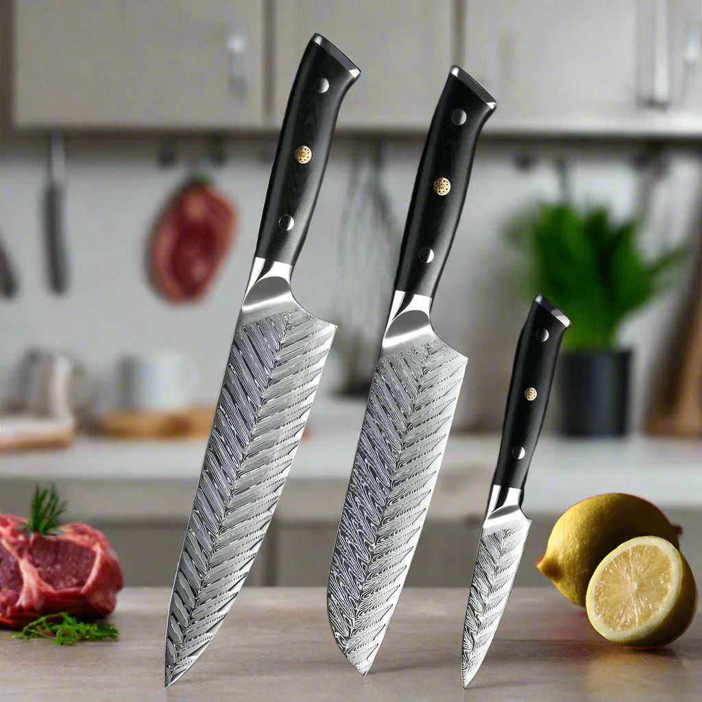 Aokami Forged Damascus Set