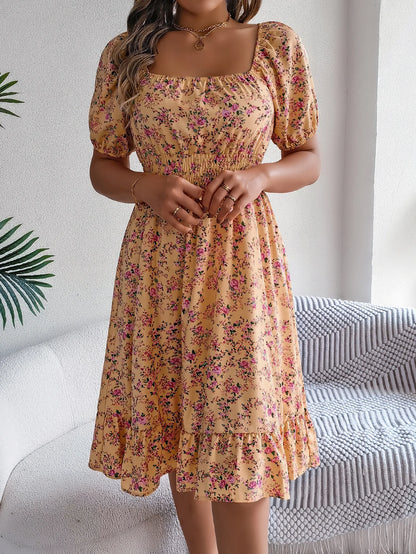 Sonette Ruffle Midi Dress
