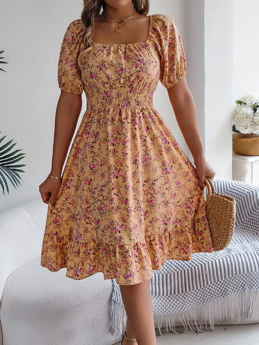 Sonette Ruffle Midi Dress