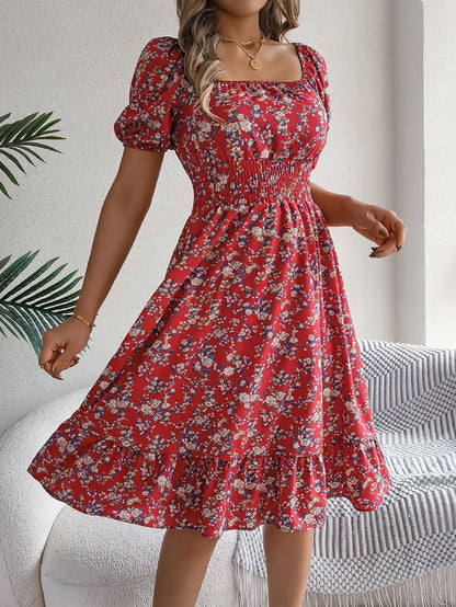 Sonette Ruffle Midi Dress