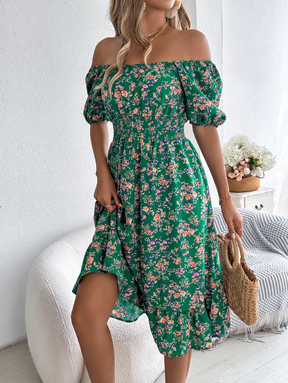 Sonette Ruffle Midi Dress