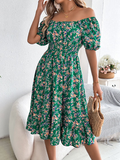 Sonette Ruffle Midi Dress