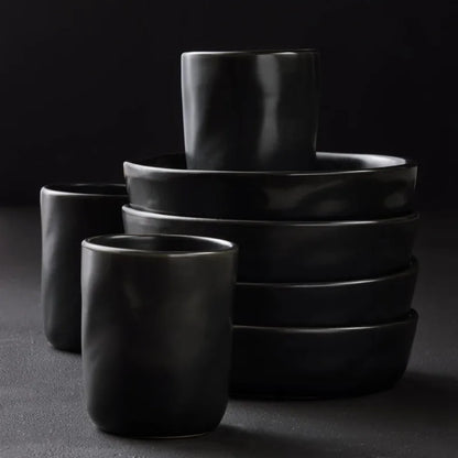 Coastal Stone Debossed Dinnerware Ensemble